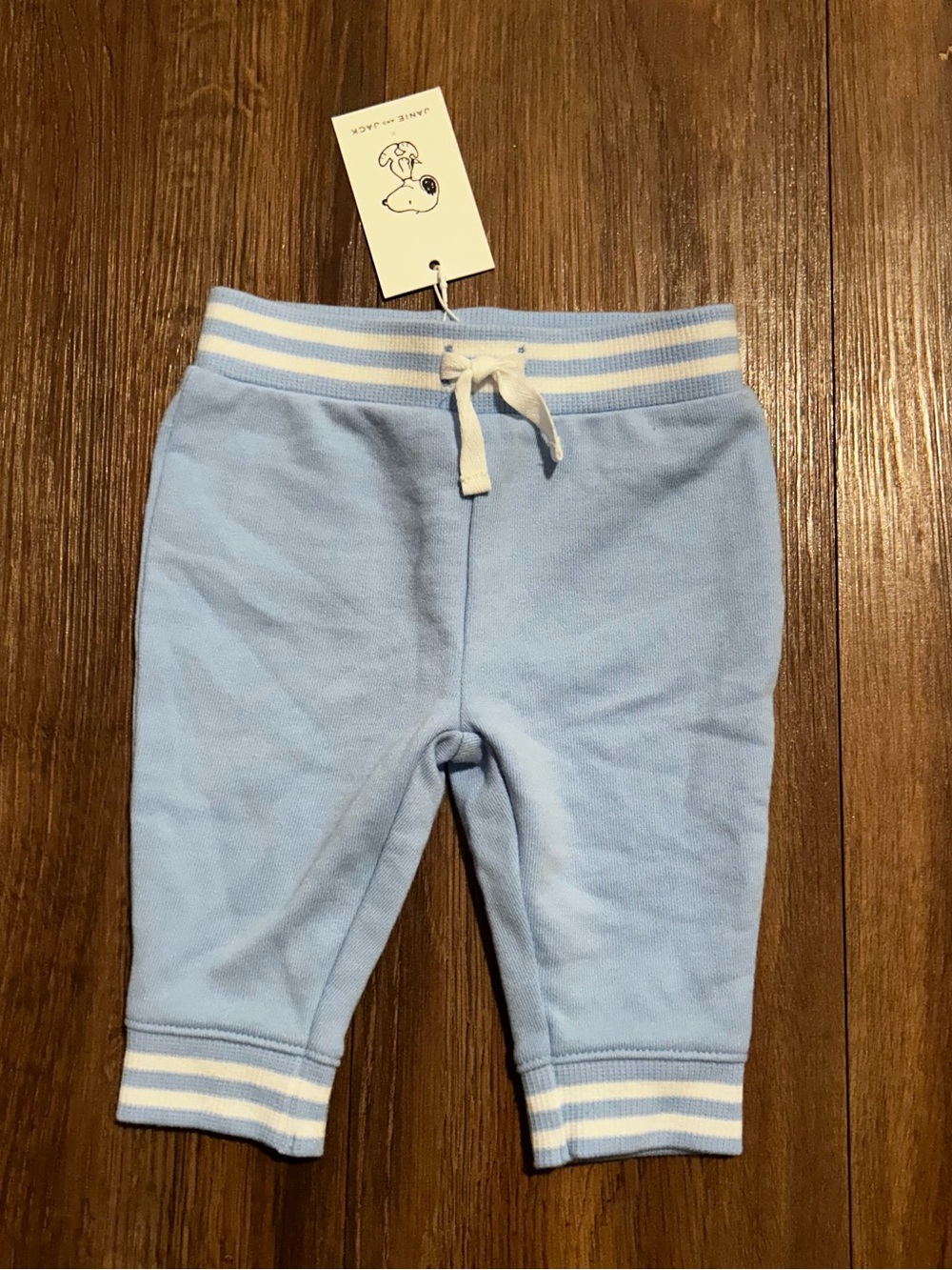 Janie And Jack Baby Snoopy Blue Pant 3-6 Months NWT